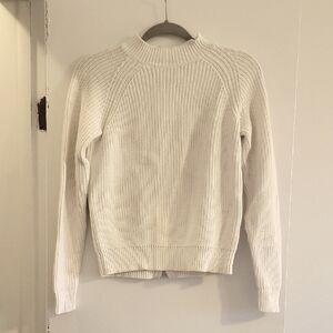 H & M women's Cozy White Knit Sweater